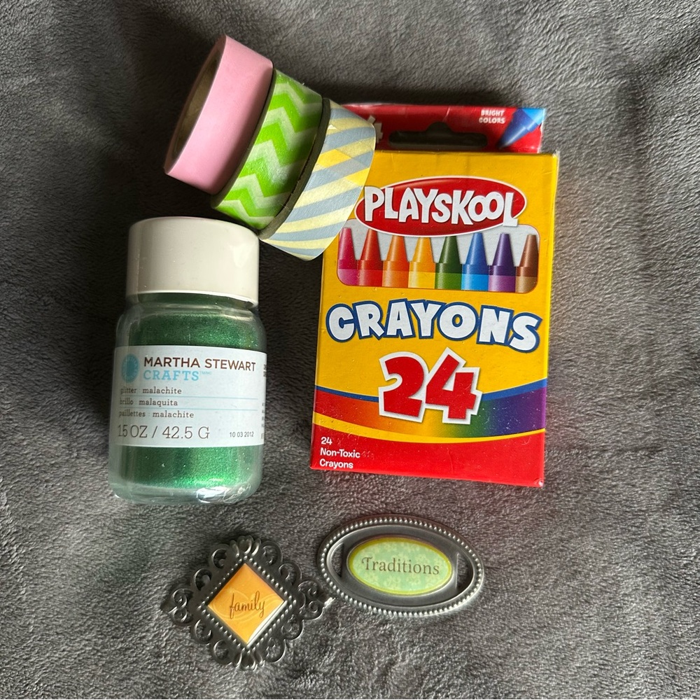 Assortment of craft supplies